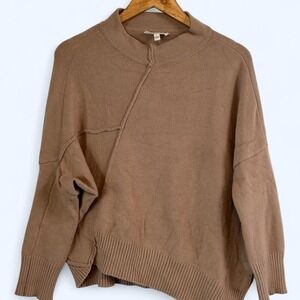 Whimsigoth Oversized Stitched Grade & Gather Wool Sweater Sz S Asymmetrical